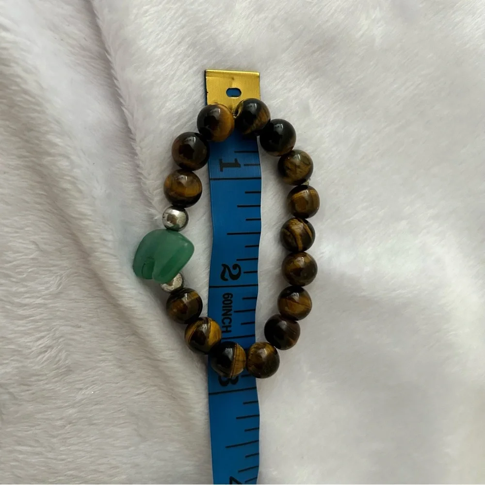 Kids Tiger’s Eye & Green Aventurine Bracelet